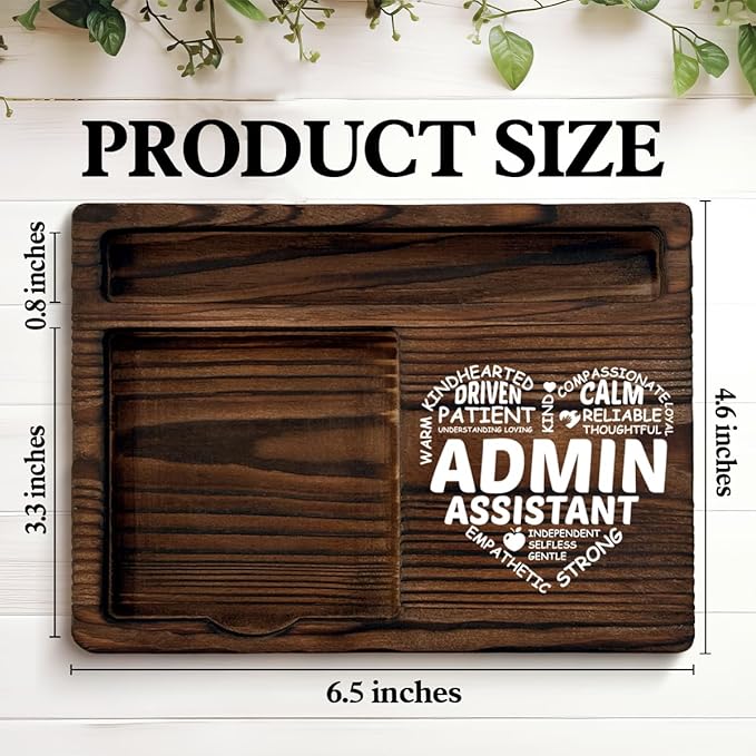 Admin Assistant Gifts for Women Men, Appreciation Gifts for Administrative Assistants Secretary, Admin Assistant Sticky Note Holder for Office Desk Decor