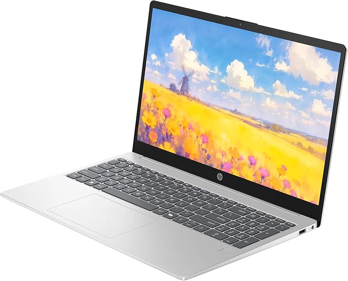 HP Business Laptop Computer, 15.6" HD LED Laptop 32GB RAM 1TB SSD, Intel Core i5-1334U, Windows 11 Pro, Fingerprint Reader, Backlit Keyboard, Numeric Keypad, SageNova Earphones, Natural Silver