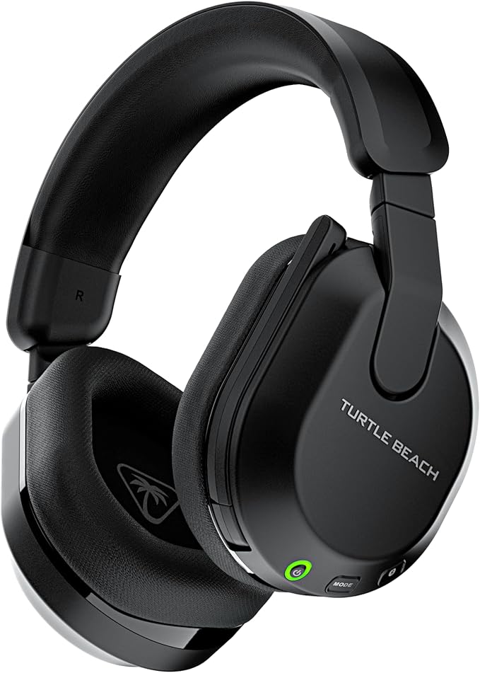 Turtle Beach Stealth 600 Wireless Multiplatform Amplified Gaming Headset for PC, PS5, PS4, & Mobile – Bluetooth, 80-Hr Battery, Noise-Cancelling Flip-to-Mute Mic, Waves 3D Audio –Black