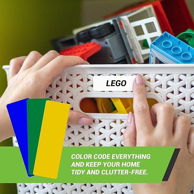 Royal Green Rectangular Stickers Color Coded Write on Labels for Organizing, Moving, & Mailing, 3x1 inch Stickers to Write On Labels & Tags for Home, Office, and School Projects, 40-Pack (Light Blue)