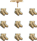 Ice Skates Push Pins - Gold Ice Skates Map Pins for Cork Boards, Maps, or Lapel Use - Designed in USA - Set of 10