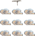 Cowboy Hat Push Pins - Silver Cowboy Hat Map Pins for Cork Boards, Maps, or Lapel Use - Designed in USA - Set of 10