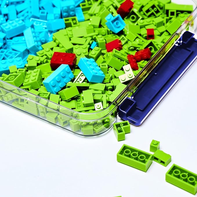 Clear Portable Slim Project Case 9 X 13 Plastic Storage File Box For Letter A4 Paper Photo Documents Scrapbook, 3 Count