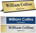 My Sign Center Custom Desk/Wall Name Plate - Personalized, Laser Engraved, 2" x 8", 18 Color Options, Made in USA