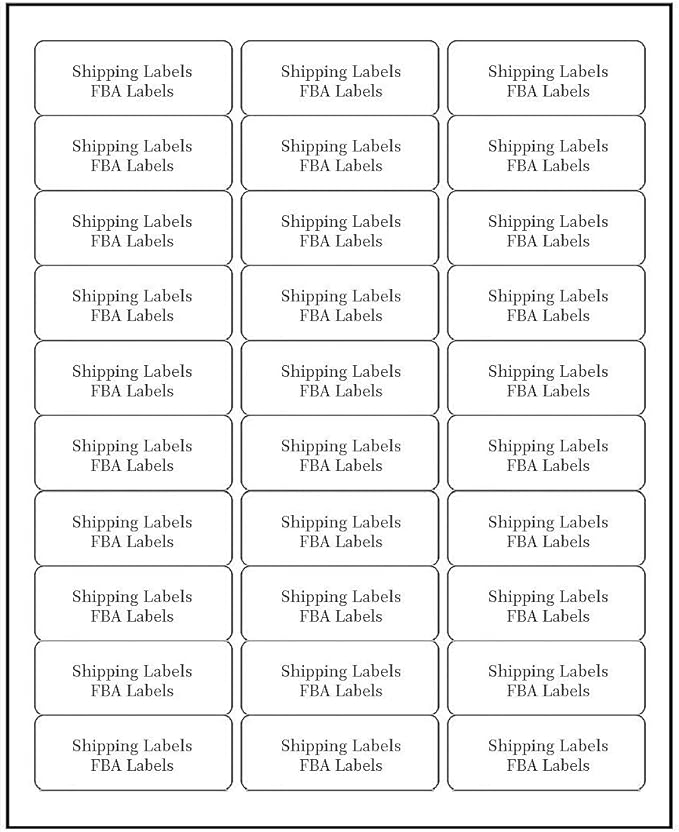 30 UP Address Labels for Inkjet Printers 1" x 2-5/8", Pack of 4500 Labels