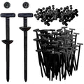 60PCS Nylon Universal Cable Tie Buckle, Heavy Duty Zip Ties for Car, Automotive Zipper Clips, Push Pin Clip Car Daily Repair, Snap-Fit Ziptie Bumper Retainer Fender Liner Door Panel Fastener