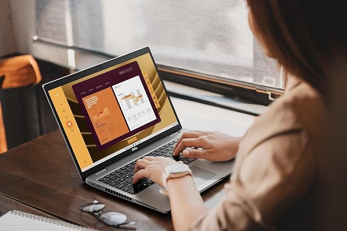 Dell Latitude 5550 5000 Business AI PC Laptop (15.6" FHD Anti-Glare, Intel 12-Core Ultra 5 125U (> i7-1355U), 16GB DDR5 RAM, 512GB SSD), Backlit, FHD HDR Webcam, Thunderbolt 4, Ethernet, Win 11 Pro