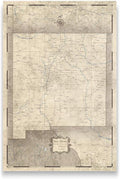 Conquest Maps Push Pin New Mexico Map Board - With Push Pins to Mark New Mexico Travels - Handmade in Ohio, USA - Design: Rustic Vintage