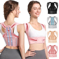 Fit Geno Posture Corrector for Women: Adjustable Lightweight Upper Back Brace for Neck Shoulder & Upper Back Pain Relief - Improve Posture Correct Hunchback Slouching Kyphosis Invisible Under Clothes (XS/S Under Bust 26"-37")