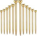 Wanmu 60 Pcs Heart Pens, Hearts Shaped Retractable Metal Cute Pens 1.0 mm Black Ink Novelty Pen Gold Slim Ballpoint for Valentine's Day Students Teachers Employees Gifts Office School Supplies