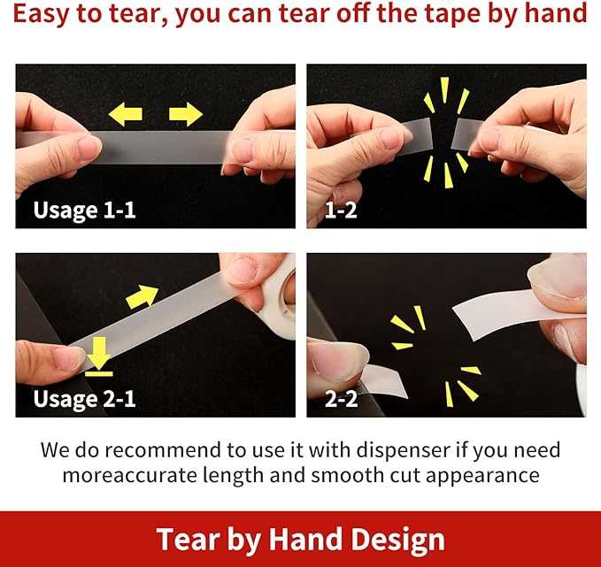 Turxayox 24 Rolls Invisible Tape Refills for Dispenser, Bulk Matte Finish Translucent Tape, 3/4 x 800 Inches, Engineered for Office School Home Repairing Correction and Labeling