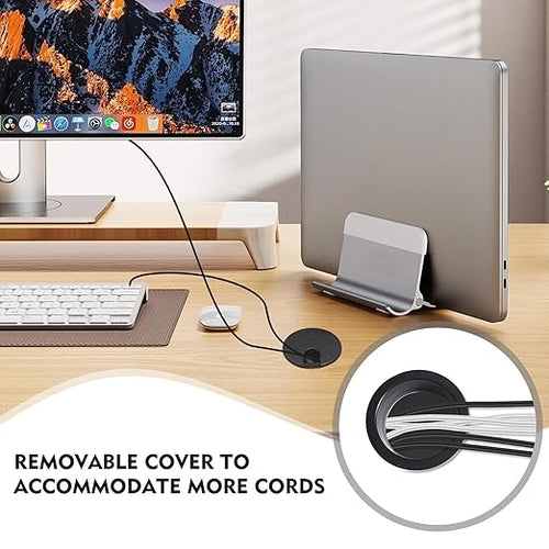 2 Pcs Desk Grommet 1.5Inch, ABS Plastic Desk Hole Cover, U-Shaped Desk Wire Hole Insert for Office Home School Computer Desk Equipment Cable Cord Organizer