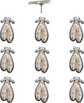 Ballet Slipper Push Pins - Silver Ballet Slippers Map Pins for Cork Boards, Maps, or Lapel Use - Designed in USA - Set of 10