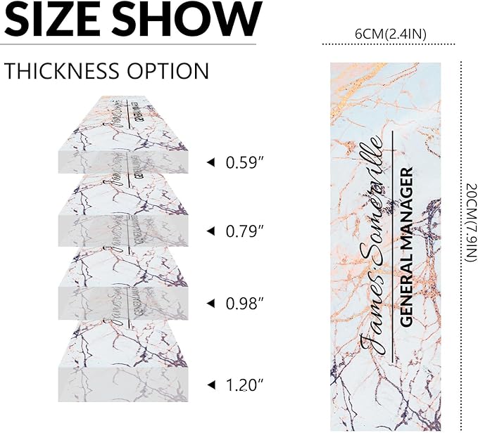 Desk Name Plate Personalized, Custom Name Plate for Desk, Acrylic Desktop Accessories, Office Gift & Decor for Women Men, Teacher Nurse Boss Employee Appreciation Gifts