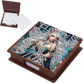 Wooden DIY Fairy Beauty Diamond Art Notecard Box – DIY Gem Art Sticky Note Holder for Adults 160 Sheets Memo Pad Storage