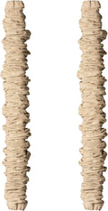 ELFCAB 2 PCS Chandelier Chain Cover & Fabric Cord Cover Each 6 Feet Long Use for Chandelier Lighting Wires, Easy to Install (Natural Jute)