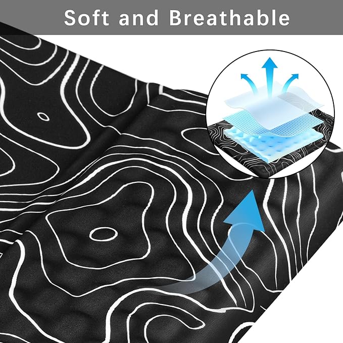 Keyboard Wrist Rest -Ergonomic Ergonomic Mouse Pad and Keyboard Wrist Rest- with Carpal Tunnel Pain Relief Massage Bumps and Full Memory Gel Design - Ideal Frequent Computer (Line)