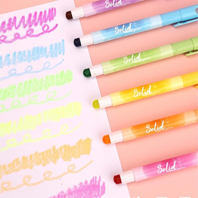 chosch No Bleed Gel Highlighter, Bible Highlighters, Assorted Colors, Pack of 6 X 2 Sets (6 PACK x 2 SETS)