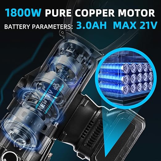 NEWTRY 1800W Cordless Hydraulic Hole Puncher + 2 Battery 3.0Ah Electric Hydraulic Hole Puncher 110V Angle Steel Punching Machine Φ1/4"-4/5" Metal Hole Punch for Angle Channel Steel Iron Aluminum,etc