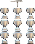 1st Place Trophy Push Pins - Silver First Place Trophy Map Pins for Cork Boards, Maps, or Lapel Use - Designed in USA - Set of 20