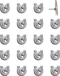 Horse and Horseshoe Pins - Silver Horse Map Pins for Cork Boards, Maps, or Lapel Use - Designed in USA - Set of 20