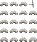 Binoculars Push Pins - Silver Bird Watching Map Pins for Cork Boards, Maps, or Lapel Use - Designed in USA - Set of 20