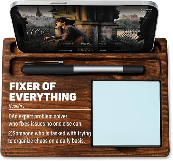 Boss Bosses Day Gifts for Women Men Manager Funny Office Decor for Women Wooden Sticky Note Holder National Boss Day Decorations Gifts for Supervisor Coworker Leader HR Men Manager Office Desk Decor