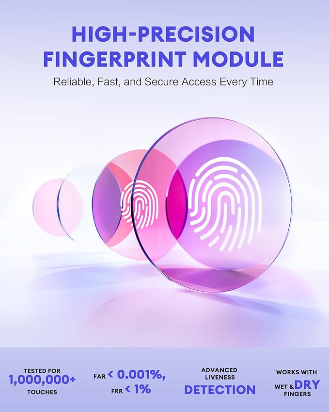 NGTeco APP-Based Time Clock, Fingerprint & PIN Time Clocks for Employees Small Business, 2.4GHz WiFi Biometric Clock in Machine for Employees with APP for iOS Android, No Monthly Fee