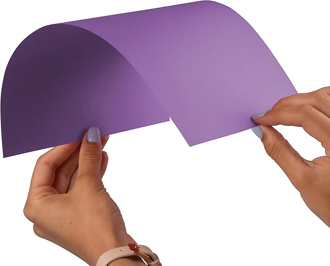 JAM PAPER Colored 24lb Paper - 90 gsm - 8.5 x 11 - Violet Recycled - 100 Sheets/pack