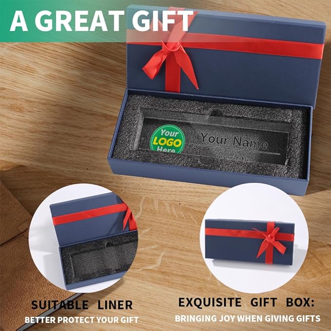 Name Plate for Desk Personalized | Office Gifts | Office Decorations for Work | Custom Your Logo Name Plates for Desks | Desk Decorations for Women Office or Occasion Gift(Logo)