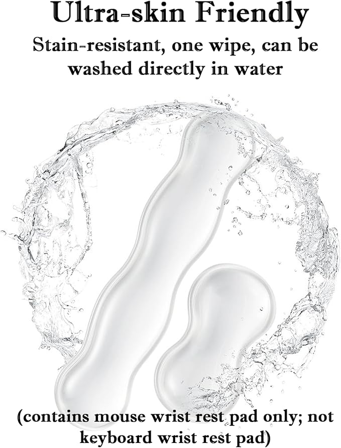 Mouse Wrist Rest Pad, 5.71" Ergonomic Cool Silicone Gel Wrist Support Pad for Effortless Typing & Pain Relief, Non-Slip Base Wrist Support Cushion for Gaming, Computers, Laptops, Office Use Green