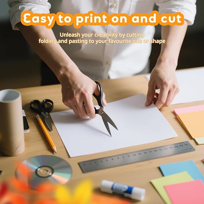 120 Sheets White Cardstock 8.5 x 11,Construction Paper,Cardstock Printer Paper 8.5 x 11 White Card Stock Paper for Invitations,Wedding,Menus,DIY Cards,Tags,Cards Making,Certificate,Office Printing