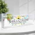 Custom Acrylic Name Plate for Desk, Employee Appreciation Gifts, Personalized Office Decor, Funny Gifts for Coworkers, Boss, Teacher (Nurse A)