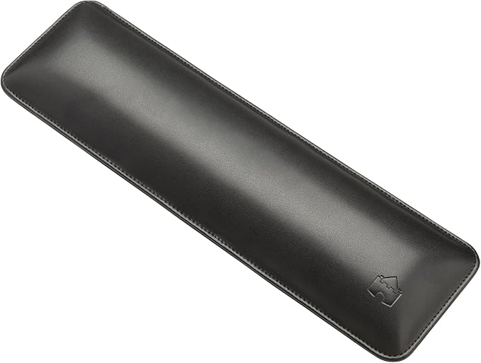 Bailey Tenkeyless by Castle - TKL Short Wrist Rest for Keyboards with around 87 Keys - Leather Ergonomic Computer Extra Firm Wrist Support - Typists, Gaming, & Heavy Office Use (Nightfall, Tenkeyless)