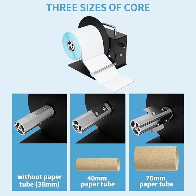 AIWFL Automatic Label Rewinder 180mm Label Rewinding Machine Speed Adjustable Label Rewinder Two-Way Rewinding Label Roller Machine Synchronize with Printer (R3 Pro)