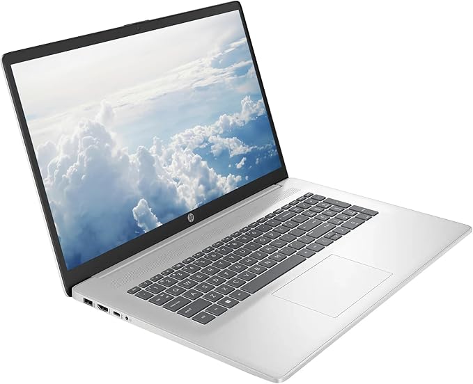 HP 17.3" FHD Business & Student Laptop Computer, 16GB RAM 1.5TB Storage (1TB SSD+512GB Docking Station Set), 6-Cores AMD Ryzen 5 Processor, Windows 11 Pro, Numeric Keypad, PLUSERA Earphones, Silver
