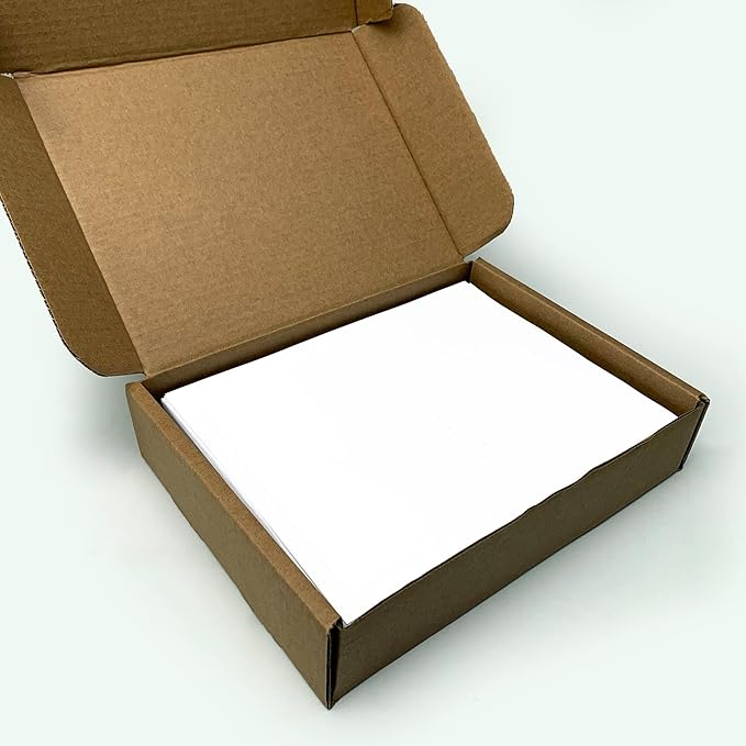 Half Sheet FedEx Shipping Labels with Tear Off Receipt from Blank Labels - 7.50" x 5.125" Label Size/Word Template 5127 / Inkjet & Laser Printer Guaranteed, 1 Label per Sheet - 1,000 Labels per Case