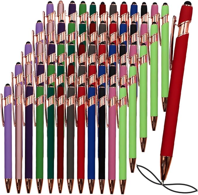 Yucold Bulk Custom Personalized Pens with Name & Logo Printing Personalized custom ballpoint pen for Business, Graduation Gifts & Party Events (Green,200)