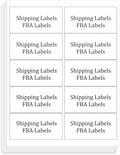 FungLam 2x4 Shipping Address Labels for Laser & Inkjet Printers, 300 Printable White Sticker Labels, 10 per Page Mailing Labels, Permanent Adhesive (30 Sheets, 300 Labels)