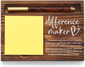 Difference Maker Gift, Difference Maker Appreciation Thank You Gift for Employee Coworker Teacher Mentor Coach Mentor Leader, Difference Maker Company Gift Desk Self-Stick Note Pad Holders TZP09