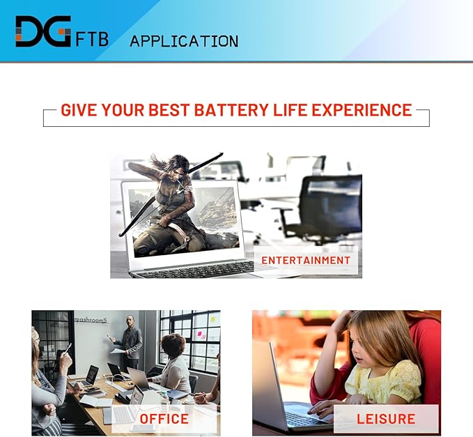DGFTB C41N2311 Laptop Battery Replacement Compatible for ASUS ROG Ally X RC72LA RC72LA-ALLYX.Z1X, Ally 2nd Handheld Gaming Computer 4ICP6/42/111 15.56V 5000mAh/80Wh