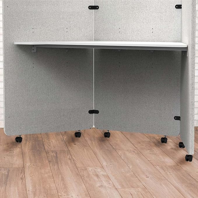 Stand Up Desk Store 2" Casters for Noise Reducing Recycled PET Workpods (6 Pack)