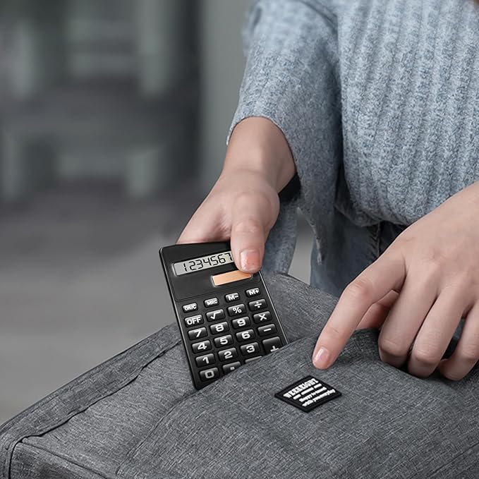 Basic Calculator, Mini Calculators Pocket Size Basic Calculators, 8 Digit Display Solar Battery Dual Power Function Calculator Bulk for Students Kids School Home Office (20)