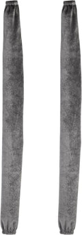 Chandelier Cord Cover Gray 2 Pack with Touch Fasteners,39.37inches Brushed Polyester Fabric Chain Sleeve for TV Cord Cover Decorative Wire Hider Easy Install Convenient for Wire Management