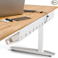 PAMO Cable Management Under Desk for Easy mounting Under-Table I Set of 2 - with 10X Cable Ties I Desk Organizer for Office/Home Office Table Thoughtful Cable Tray Holder