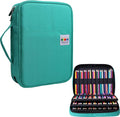 220 Slot Colored Pencil Case Pen Bag with Zipper for Artist Storage Organizer for Watercolor Pencil Gel Pen Marker Highlighter Large Capacity Handy Pencil Holder (Green)