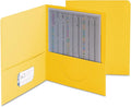 Smead Two-Pocket Heavyweight Folder, Letter Size, Yellow, 25 per Box (87862)