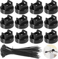 Magnetic Cable Zip Tie Mounts, 50 Pcs Magnets with 200 Pcs Cable Zip Ties, Multipurpose Magnetic Cable Holder for Cable Management, Wire Management Bases, Wire Cable Clips