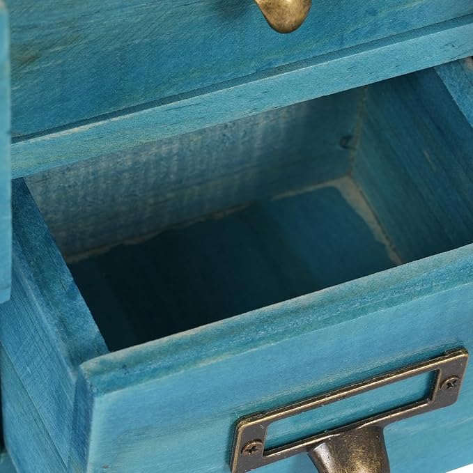 Vintage 12-Drawer Storage Cabinet – Multipurpose Desktop Organizer for Office, Craft & Home