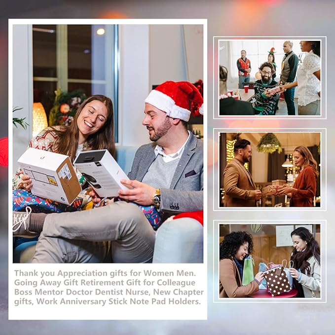 Positive Gifts for Women Coworkers Employees Friend, Inspirational Positive Affirmation Gift for Him Her, Mental Health for Home School Counseling Office Self-Stick Note Pad Holders-DW58